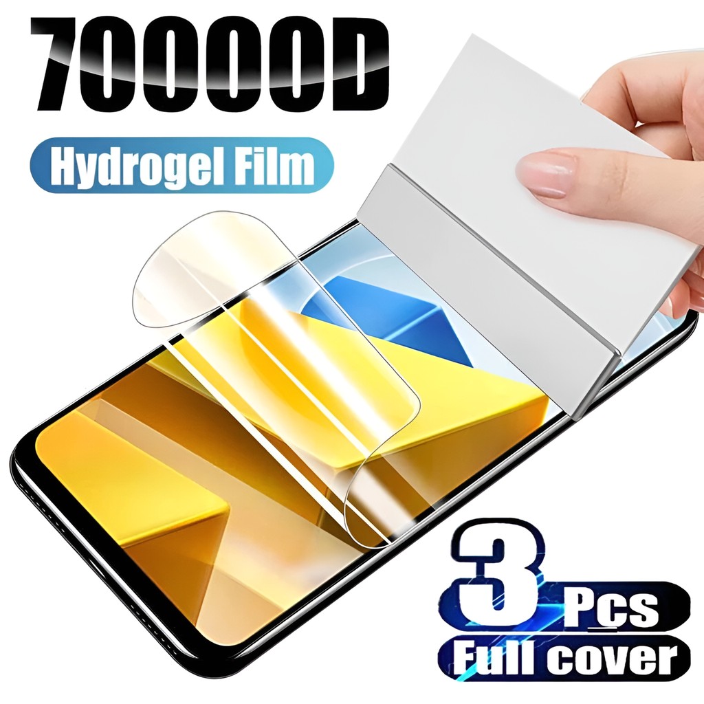 3Pcs Hydrogelป้องกันหน้าจอสําหรับXiaomi Poco X8 Pro Max Poco M3 M4 M5 M6 M7 M8 X3 X4 X5 X6 X7 X8 Pro