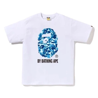 พร้อมส่ง เสื้อยืดลําลอง พิมพ์ลาย BAPEe Ape Head สไตล์คลาสสิก แฟชั่นสําหรับผู้ชาย และผู้หญิง