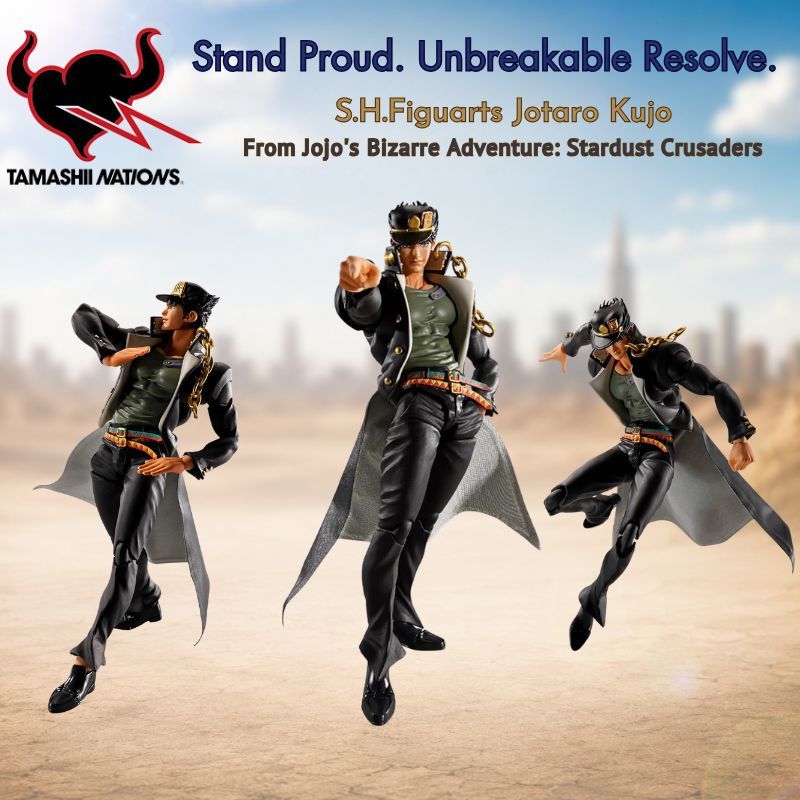TAMASHII NATIONS SHFiguarts Jotaro Kujo JoJo Stardust Crusaders Figure Action