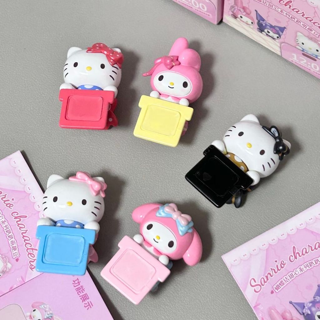 ของแท้ hellokitty Bow Sweetheart Cute Funny Bean Mystery Box Phone Case Sticker Decorative Girl Gift