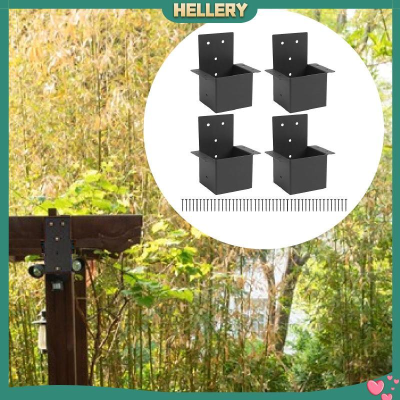 [HelleryTH] 4x Pergola Brackets 4 "x4" (จริง 3.6 "x3.6") Post-Top Raaster Bracket.