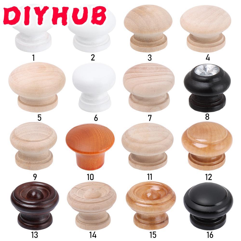 DIYHUB 1 ชิ้นตู้ลิ้นชักเฟอร์นิเจอร์ธรรมชาติฮาร์ดแวร์ตู้เสื้อผ้าดึงมือจับ