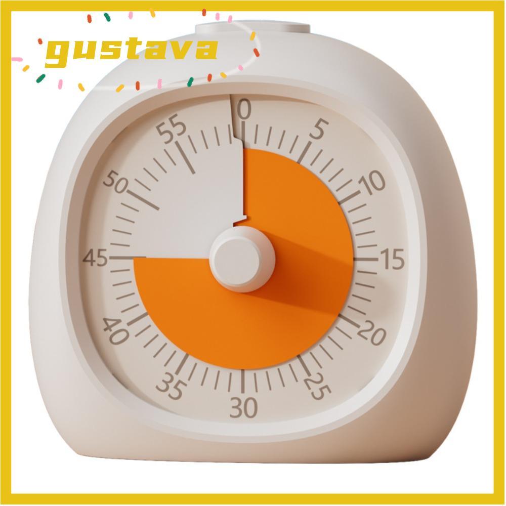 GUSTAVA Visual Timer, Focus Aid Silent Countdown Timer, ที่มีประโยชน์ 60 นาทีพลาสติก Study Timer Cla