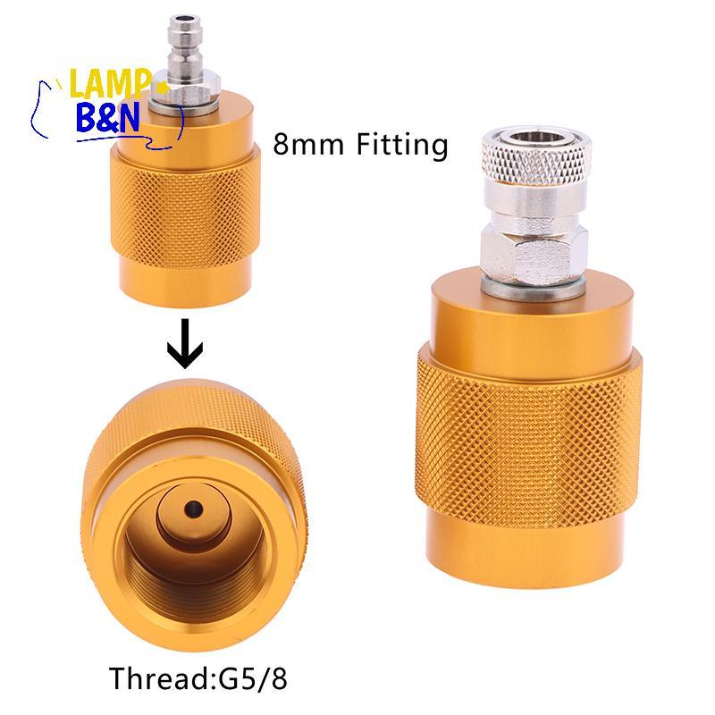 [B&N] G5/8 5/8"BSPP DIN 300Bar อะแดปเตอร์สําหรับดําน้ําสถานีเติมวาล์ว W/ 8 มม.ชายหรือหญิง Qui Couple