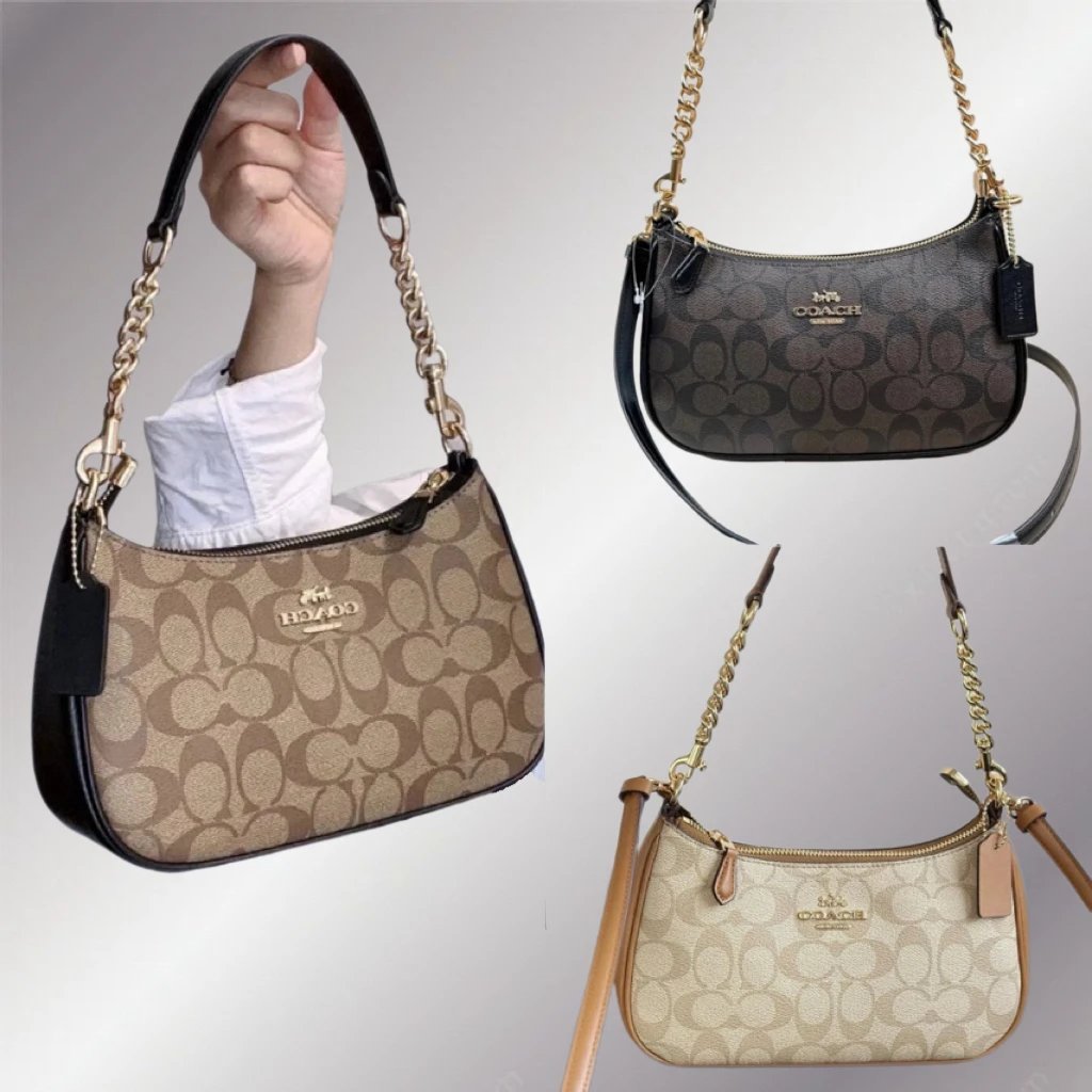 [Wanxin Mengpin] Coach Underarm Bag Coach Female Bag Underarm Bag Half Moon Bag Shoulder Crossbody H