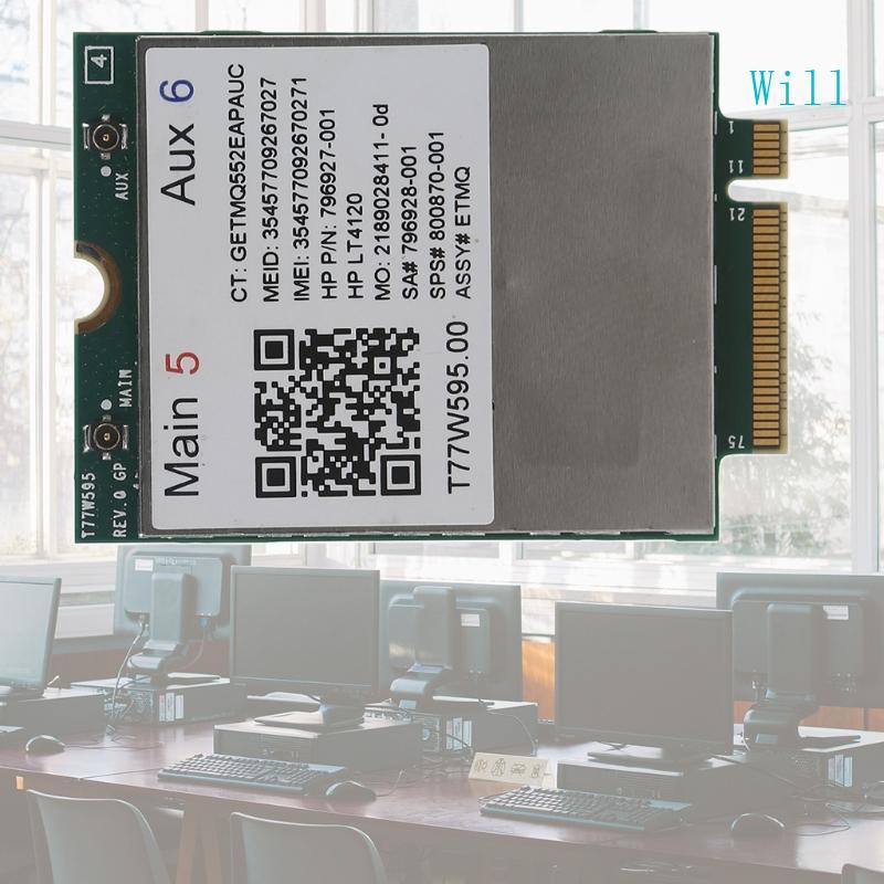 Will Mini สําหรับ M 2 Lte 4G WAN การ์ด T77W595 สําหรับ hp-EliteBook 745 G3 820 840 850