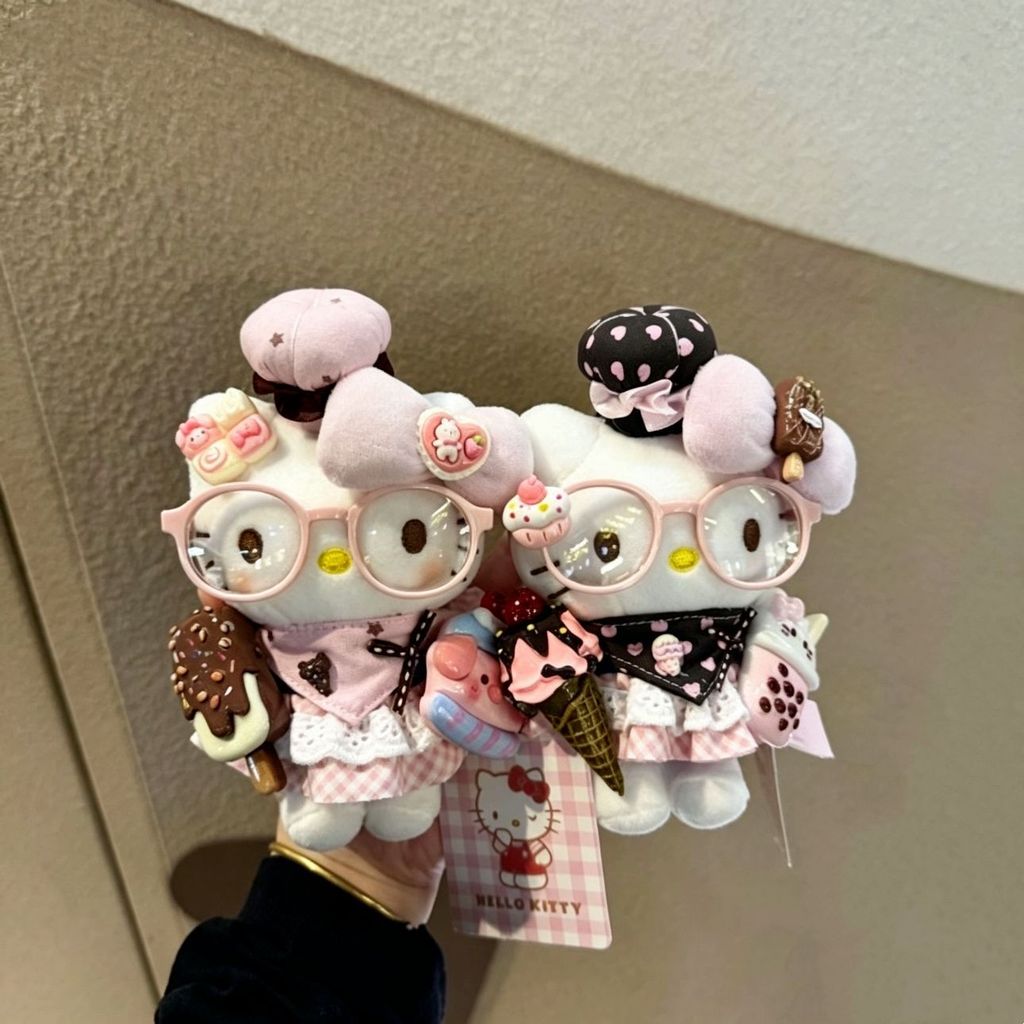 [มีในสต็อก] Sanrio Summer Milk Tea จี้ตุ๊กตา Hello Kitty พวงกุญแจ KT น่ารัก จี้ตุ๊กตา
