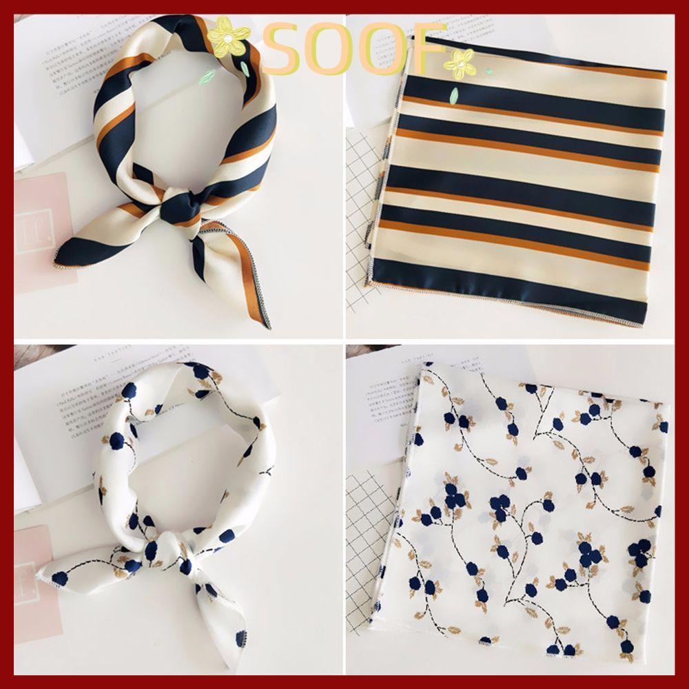 จัดส่งจากประเทศไทยSOOF Silk Feel Satin Gifts Elegant Women Head Neck