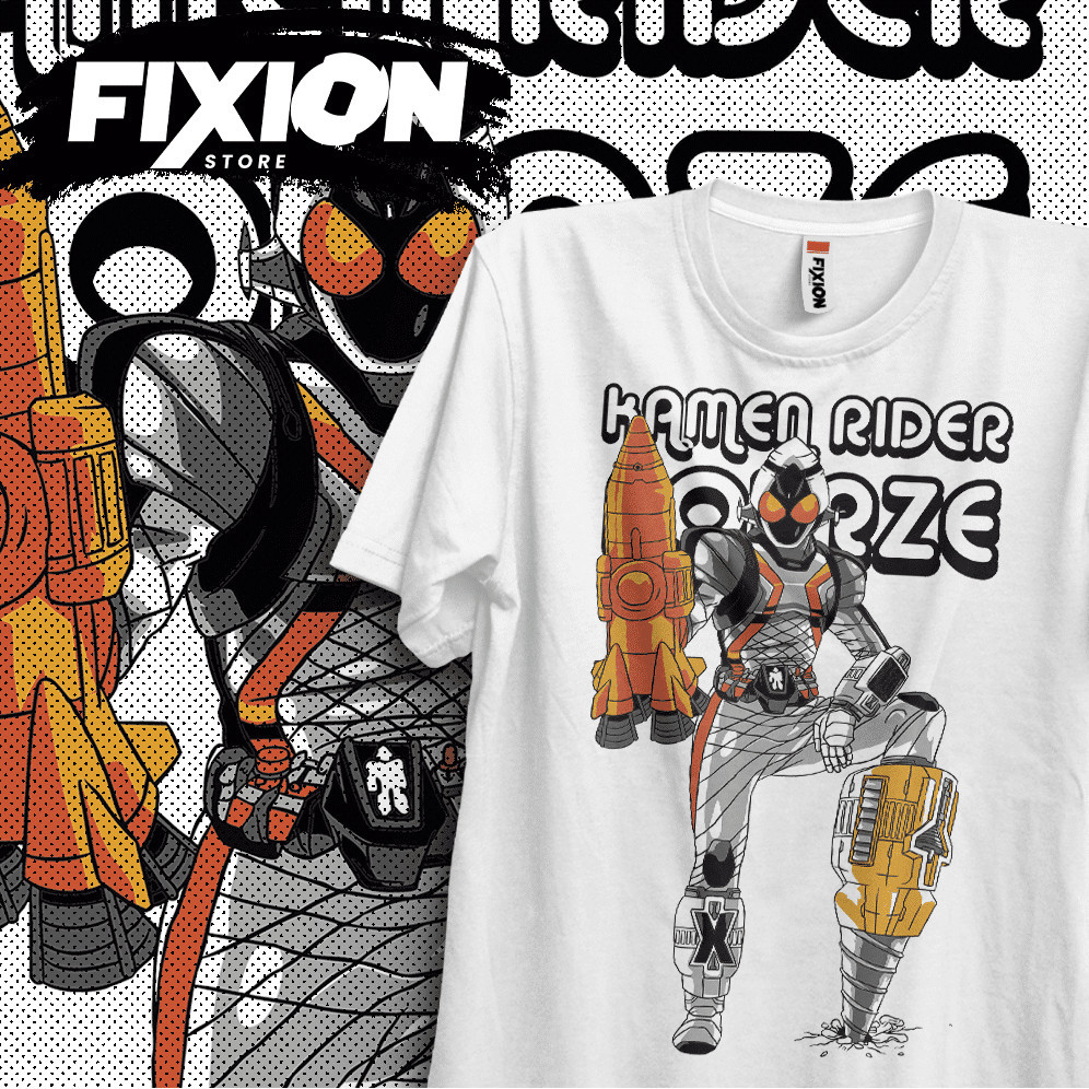 เสื้อยืดอะนิเมะ Kamen Rider - Fourze 2026