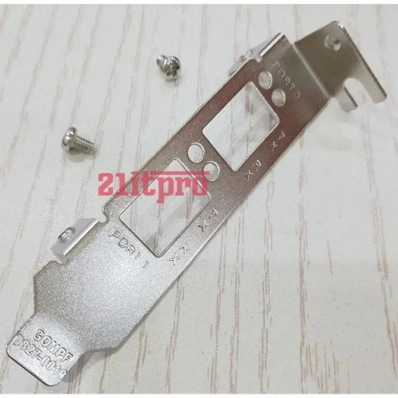แผ่นกั้นโล่ IO I/O สําหรับ HP NC550SFP 595325-001 การ์ดเครือข่าย 10กิกะไบต์ ความสูงครึ่ง Bezel วงเล็