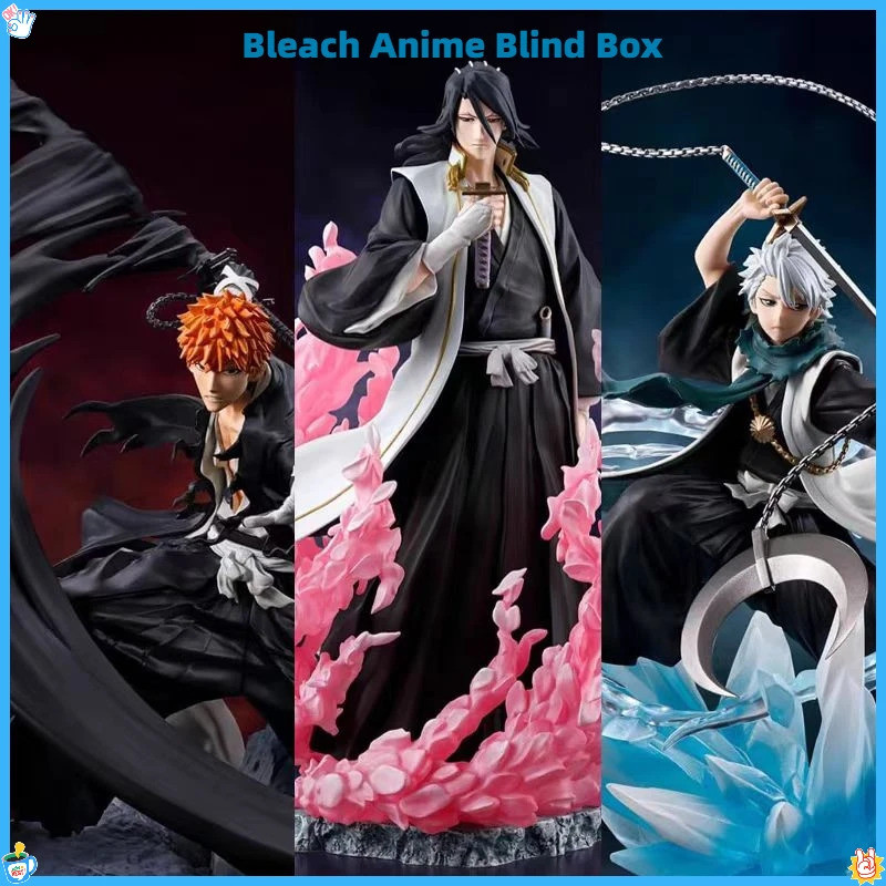Bleach Anime Blind Box Figures Soul Reaper Captain PVC ของเล่นสะสมของขวัญ