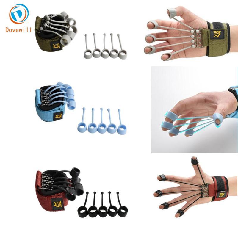 Dovewill Finger Training Gripper Resistance Band Hand Stretcher Strengthener
