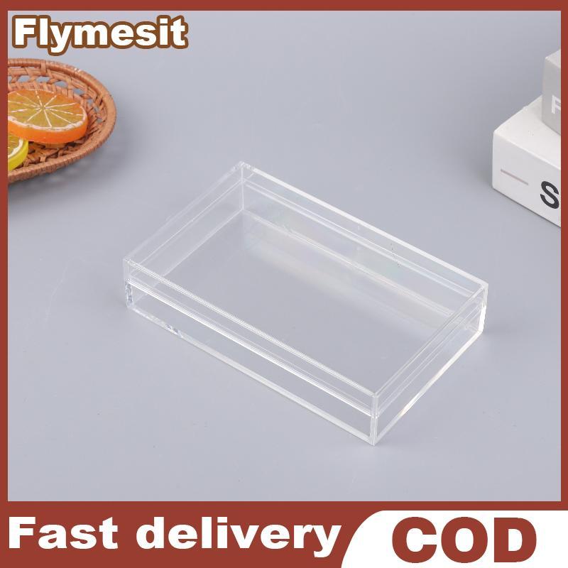 Flymesit Thiened กล่องเก็บของอะคริลิคสี่เหลี่ยมความโปร่งใสสูงของขวัญอาหาร Paaging พืชภูมิทัศน์กล่องโปร่งใส EN