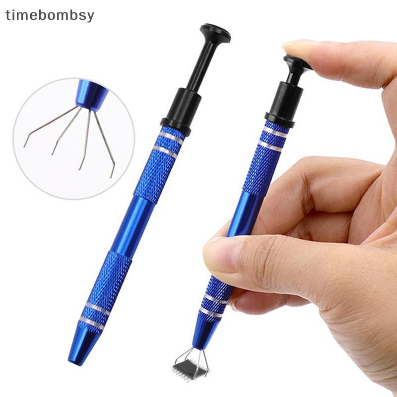 (เวลา) IC Extractor Anti-Skid Chip Piup Su Pen BGA Electronic Component Puller Tool เมนบอร์ด Circururt Extractor พร้อม Four Claw (TH)