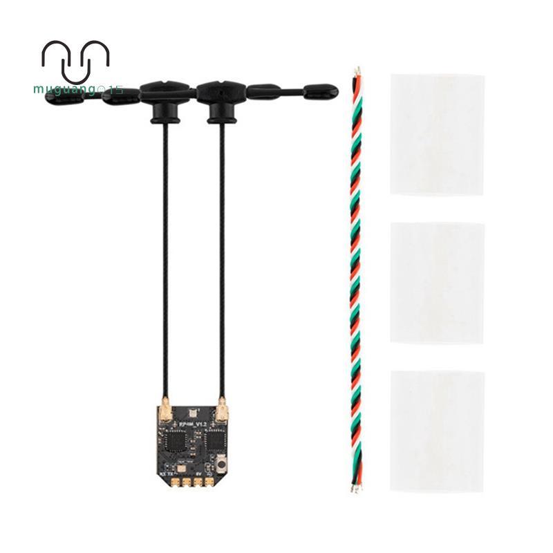 [ลดราคา M5]RP4TD-M ExpressLRS Receiver 2.4GHz Mini True Diversity Receiver 2.4GHz Dual Channel Recei
