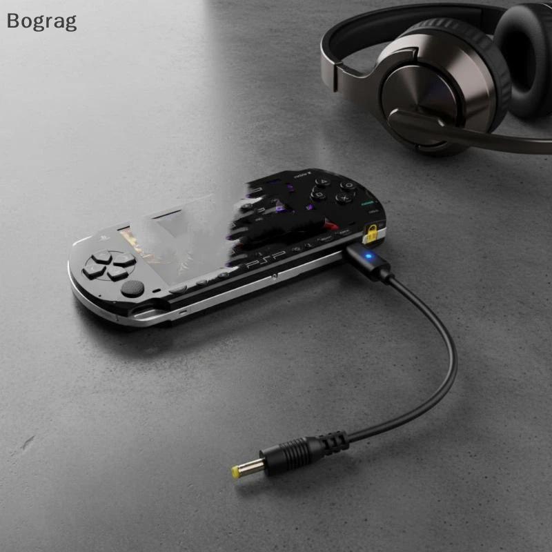 [Bogr] 1/5 ชิ้น Type C LED แปลงสาย USB C สําหรับ PSP1000 2000 3000 คอนโทรลเลอร์อะแดปเตอร์ชาร์จเกมคอน