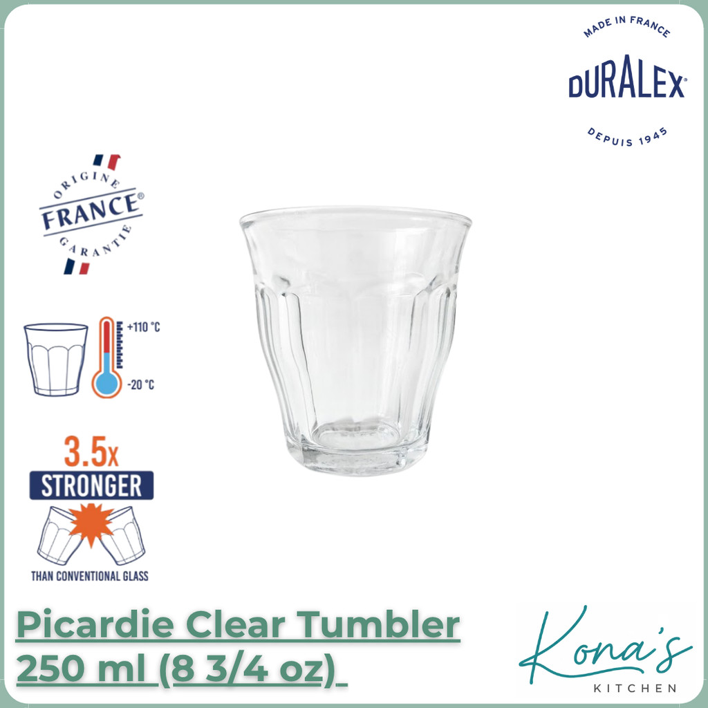 Duralex Picardie Clear Tumbler 25 cl (8 3/4 oz) / แก้ว Duralex 250 Ml (1027AB06)