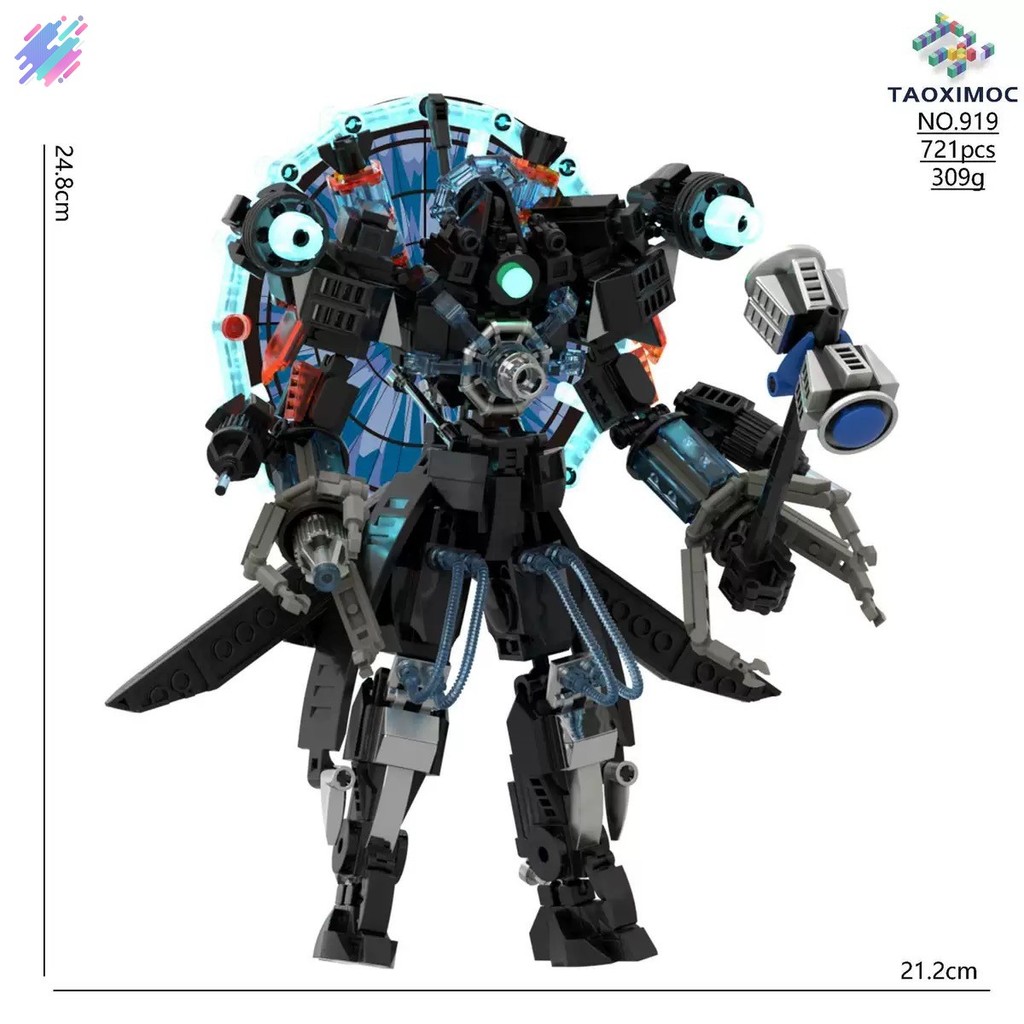 อัพเกรด Skibidi Toilet Man vs Titan Clock Man Action Figure พร้อมคู่