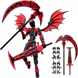 T13 แอ็คชั่นฟิกเกอร์ (ประกอบเสร็จ) Titan 13 Robot Action Figure,3D พิมพ์ Dummy 13 Ac