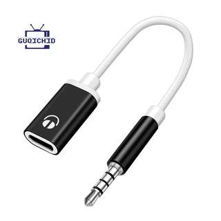 1 ชิ้น 3.5 มิลลิเมตรชายกับ Type-C หญิงหูฟัง Aux Cable Converter Type-C สำหรับแท็บเล็ตและแล็ปท็อป ตัวแปลงหูฟังแบบอนาล็อก