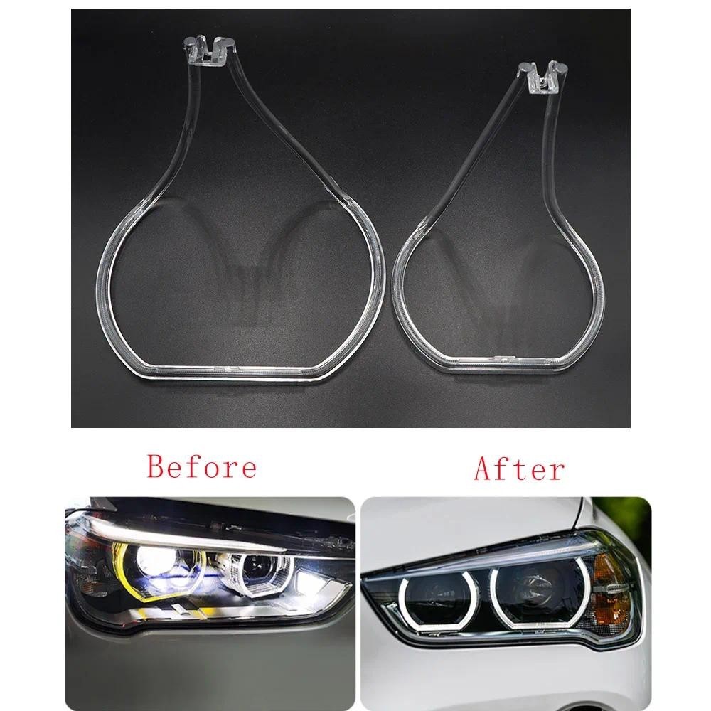 สําหรับ BMW X1 F48 F49 2016 2017 2018 2019 รถ DRL ไฟวิ่งกลางวันท่องเที่ยวแผ่นเปลี่ยนไฟหน้า Angel Eye