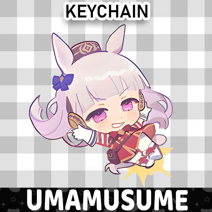 Gantungan Kunci Akrilk / ANIME UMAMUME CHIBI - GOLD SHIP CHIBI