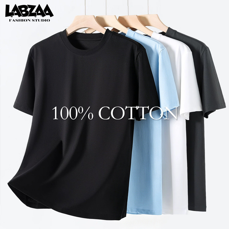 【จัดส่งจากกรุงเทพฯ】LABZAA ทันสมัยและเรียบง่าย⚡วินเทจฟอกน้ำ Oversized โอเวอร์ไซซ์ อ่อนนุ่ม ใส่สบาย ผ้าฝ้าย YG0