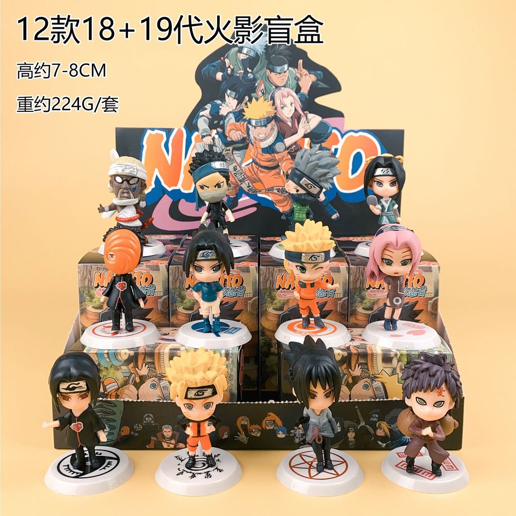 Naruto Gashapon Full Set Naruto Itachi Hinata Doll ของขวัญวันเกิด Claw Machine Gashapon