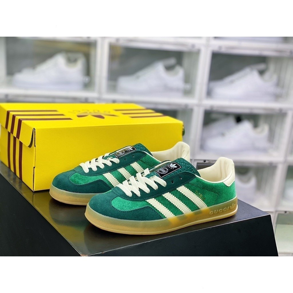Adidas x Gucci Green Low Heel Shoes สําหรับทุกเพศ
