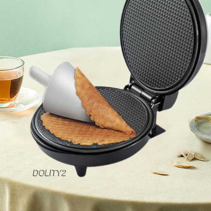 [Dolity2] Waffle Cone Maker Waffle Baker Ice Cream Cone Maker for Baking Kitchen Home