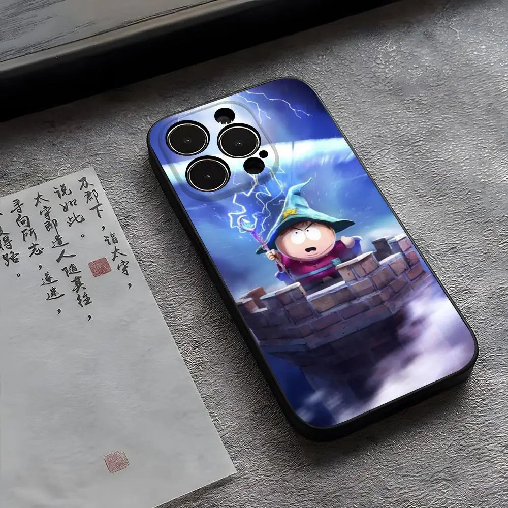 TP-1 การ์ตูน S-South P-Park เคสโทรศัพท์สําหรับ iphone 15ProMax 14 11 16 13 12 Pro Xs Max Mini Xr X 7