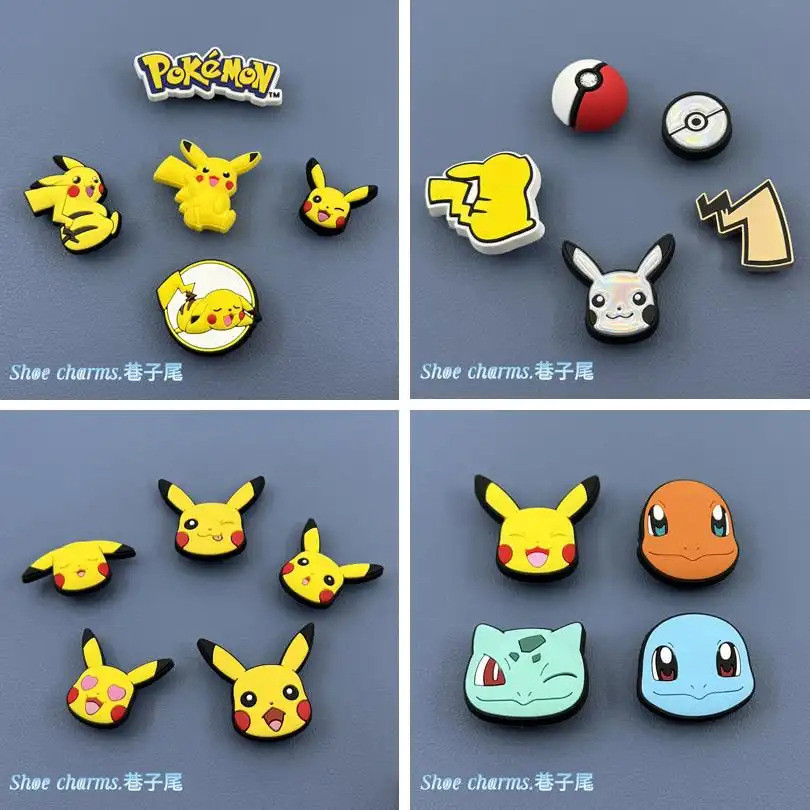 shoe charms เครื่องประดับรองเท้า Poké-on DIY พร้อมดอกไม้และหัวเข็มขัดพิเศษ