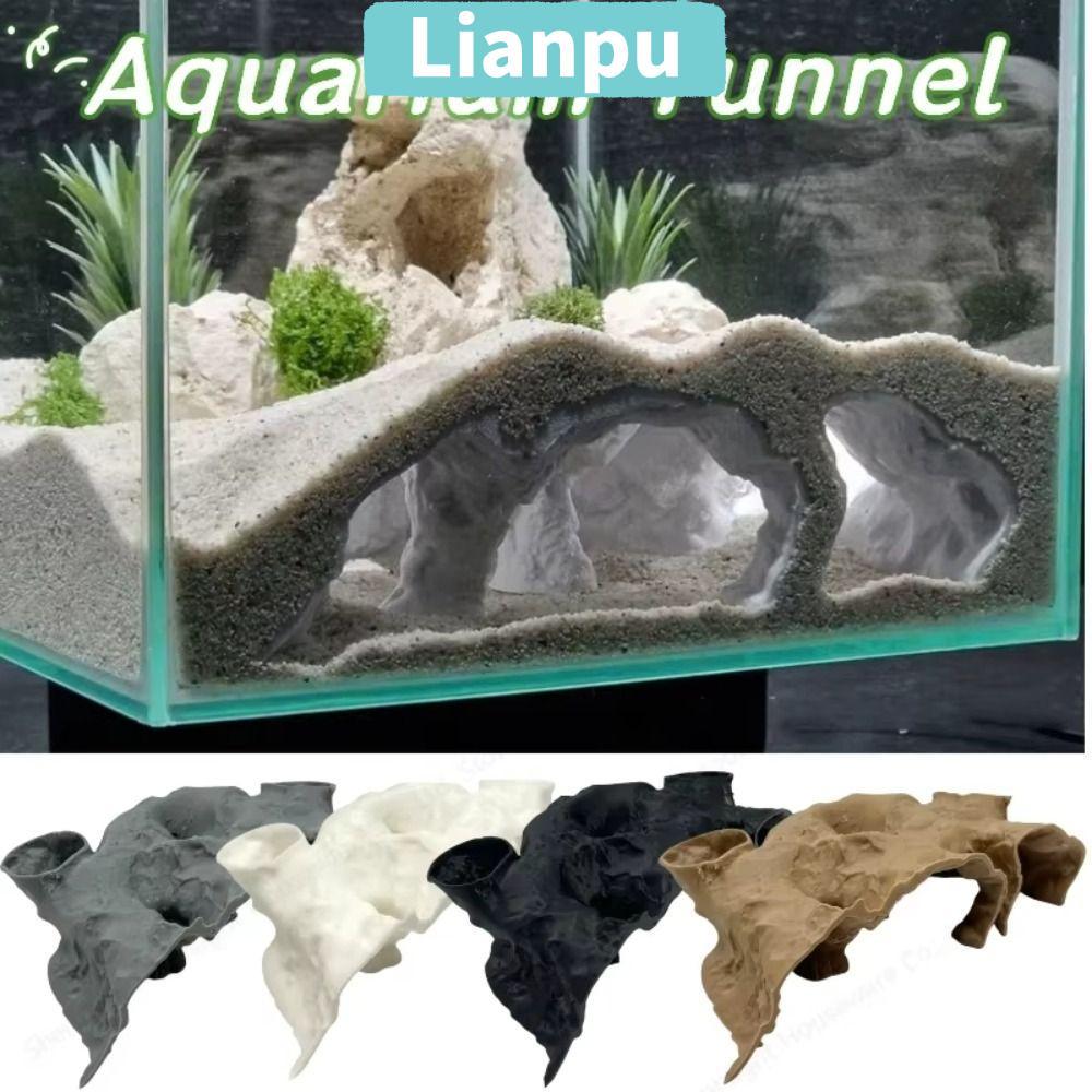 LIANPU Betta Cave, Safe Rest Fish Tank Underground Cave, ทนทานการพิมพ์ Fish Nest Leisure Cave Aqauri