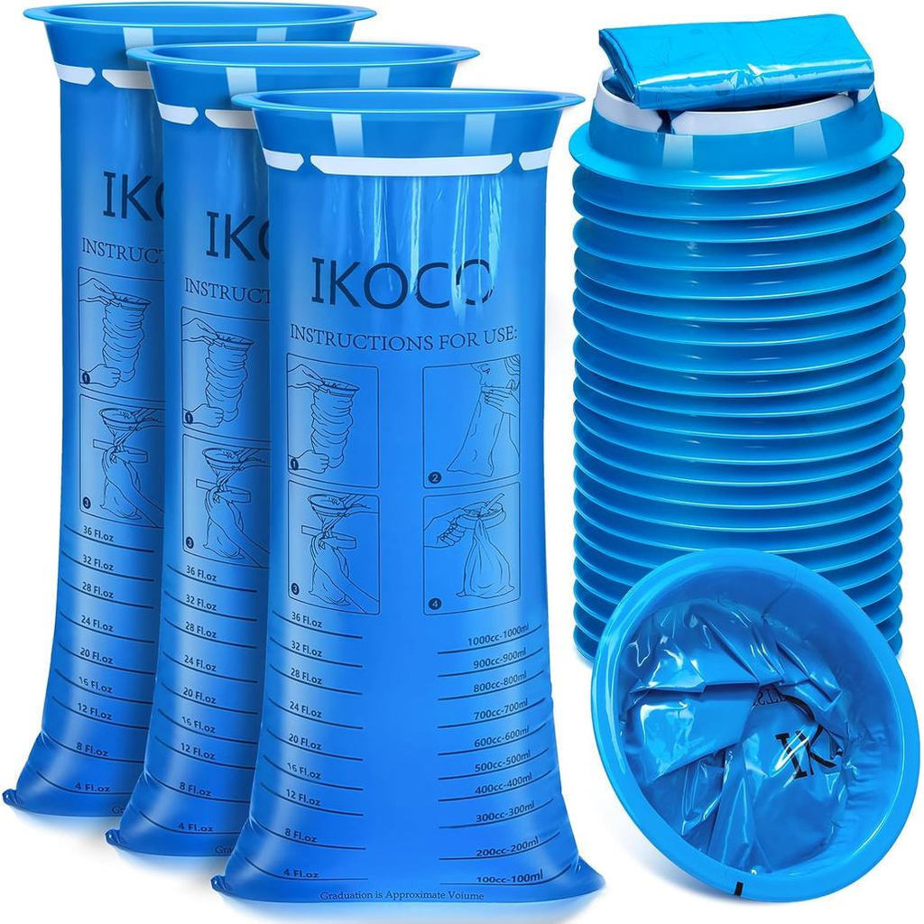 IKOO26Paks ถุงโอมิติ้งแบบใช้แล้วทิ้ง, ถุงอมิติ้งกันรั่ว IKOO1000ml, ถุงโอมิติงทราเอล, เหมาะสําหรับกา