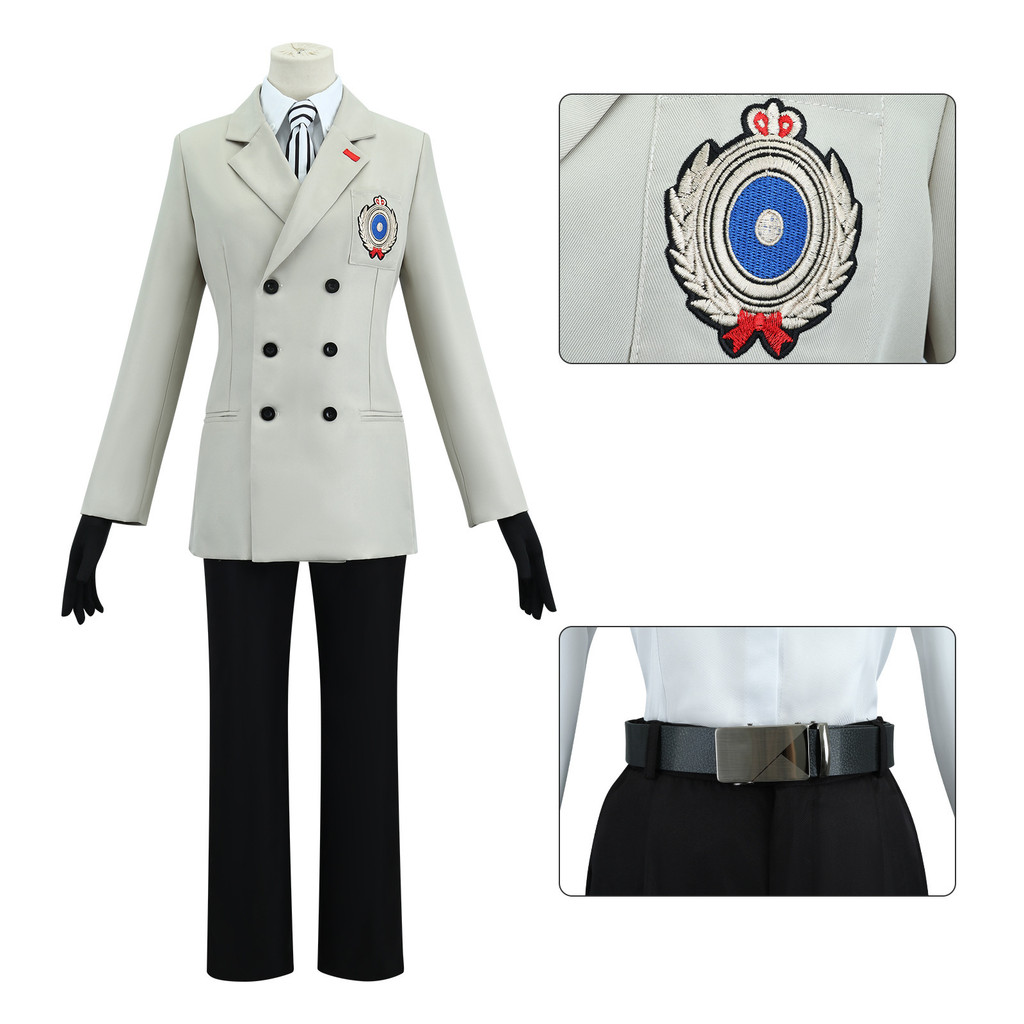 Persona cosplay costume, Goro Akechi cosplay outfit, anime clothing