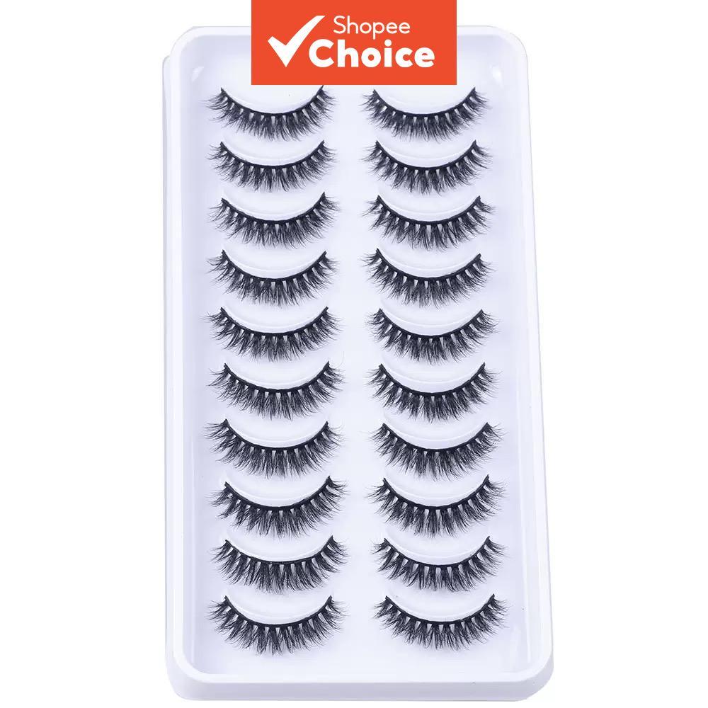 H13 Mini ขนตาปลอม 10 คู่, Reusable Grafting Lashes สําหรับเริ่มต้นงานแต่งงานอีสเตอร์เทศกาลดนตรีแม่คร