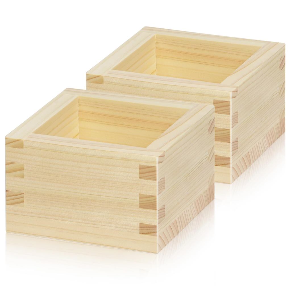 Morikuru (Morikuru) 1-go Masu (Sake Cup) - Made in Japan - Uses Tono Hinoki brand wood - Crafted by 