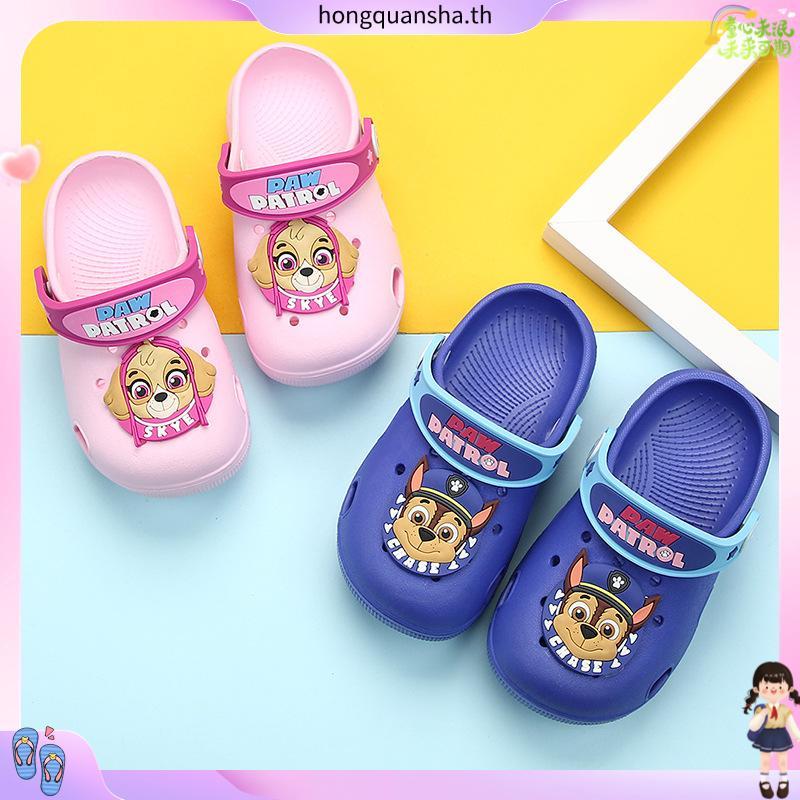 PAW Patrol รองเท้าแตะ ทรง ลาย paw patrol แบบมีรู สำหรับเด็ก