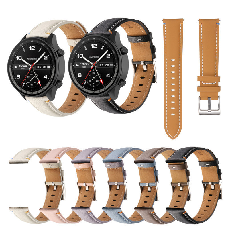 สําหรับ OPPO watch X 2 4pro Sprot Oneplus watch 3 2R สายรัดข้อมือสายหนัง