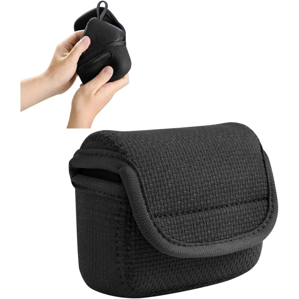 กระเป๋าใส่ลําโพง Neoprene เข้ากันได้กับ JBL GO5/GO4/GO2, ปลอกป้องกันเกรดดําน้ําพร้อมตะขอและปิดและห่ว