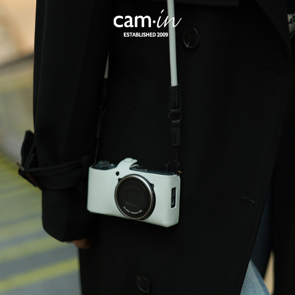 Cam-in Ricoh GR4 เคสป้องกัน swift กระเป๋ากล้องหนังแท้ GR4 เคสหนัง GR3 Retro รวมทุกอย่างกระเป๋ากล้อง