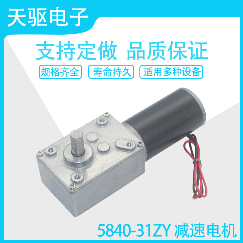 31ZY แม่เหล็กถาวร DC Turbo Snail เกียร์มอเตอร์ 12v24V ผ้าม่านเครื่อง Billboard มอเตอร์ 5840 ฟันกล่อง
