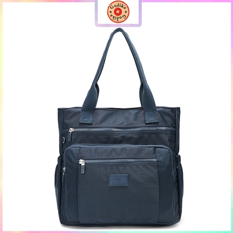 DC8 Gudika Womens Shoulder Tote Bags Zipper Large Storage Mom Bags Nylon Waterproof Thicken Everyday
