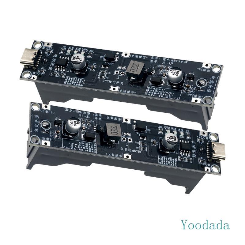 Yoo แบบพกพา 5V 9V 12V UPS Boost Stepping Up Module Charge Discharge UPS