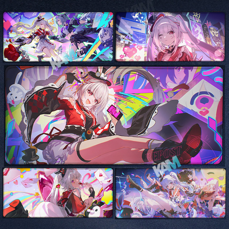 [Kam]แผ่นรองเมาส์อนิเมะ Honkai Star Rail Sparkle ขนาด XXL แผ่นรองโต๊ะขนาดใหญ่ กันลื่น กันน้ำ สำหรับพีซีและแล็ปท็อป - 80*30 ซม.