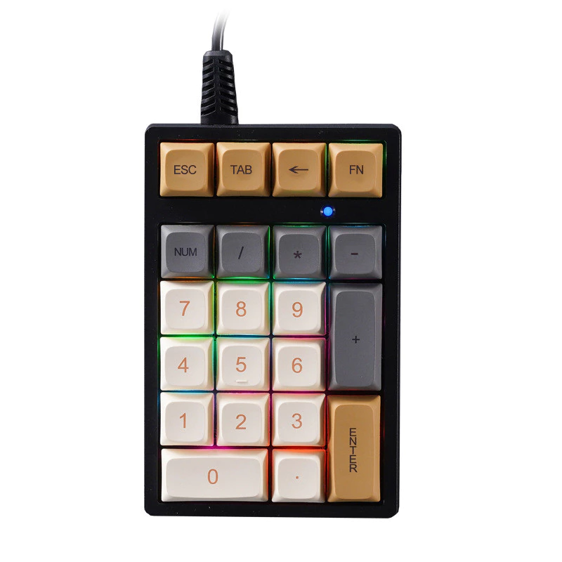 คีย์บอร์ดไร้สาย Bluetooth Caru Duck T21 แกนสีเขียว RGB thumbnail 7