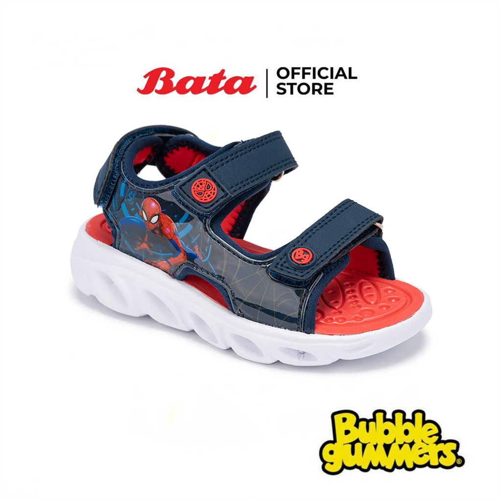 Bata BBG รองเท้ารัดส้น Marvel ลายสไปเดอร์แมน สำหรับเด็กผู้ชาย รุ่น SPIDER DUST_G126 สีกรมท่า 1519344