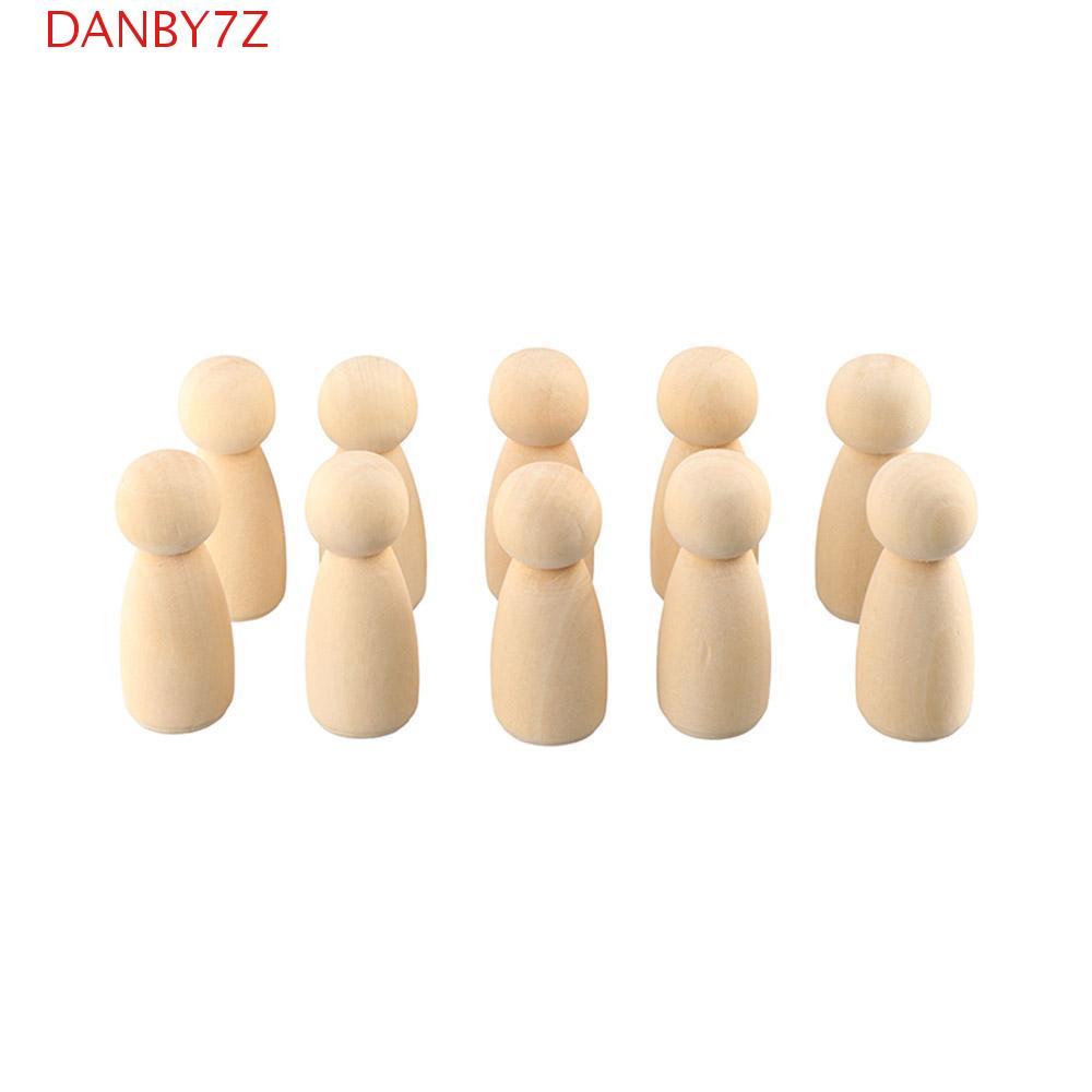 DANBY7Z ตุ๊กตาหมุดไม้ 35/43/53/65 มม.หุ่นไม้ธรรมชาติน่ารักทําด้วยมืองานฝีมือไม้เปล่า