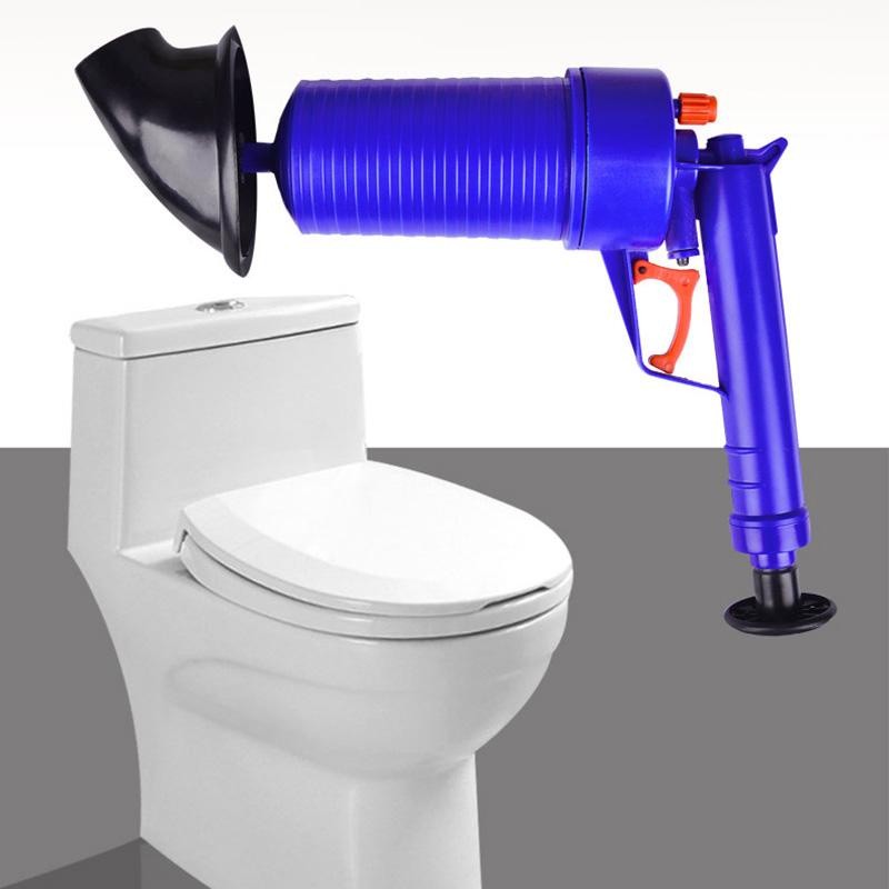 ห้องน้ําทําความสะอาดปั๊มแรงดันสูงทําความสะอาด Air Drain Blaster Plunger Sink Pipe clog Remover