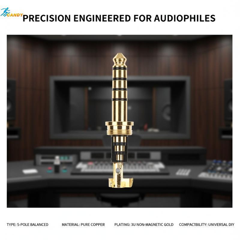 NDY 4.4 มม. Pentaconn ปลั๊ก 5 เสาพร้อม M75x05 ด้ายสําหรับ HiFi Sound หูฟังการปรับเปลี่ยนสาย N